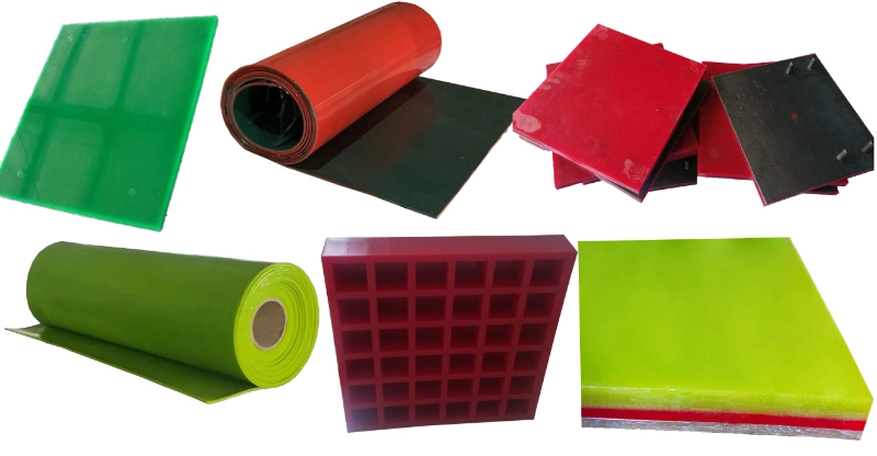 Conveyor Polyurethane Rubber Ceramic Lining with Steel Plate